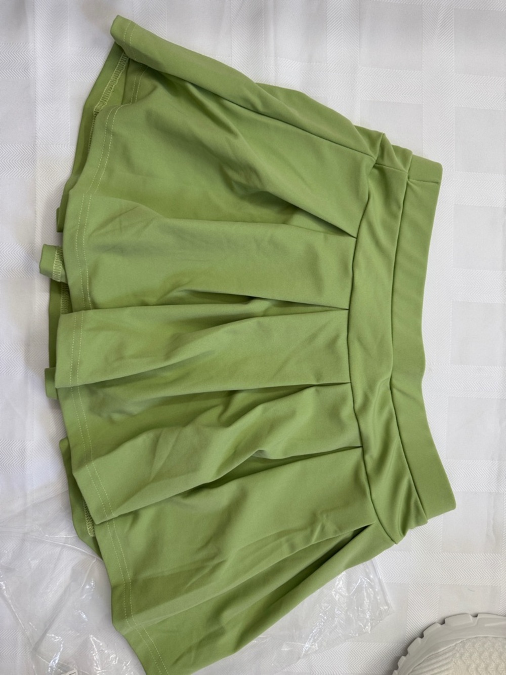 Green Zip-Up Crop Jacket with Pleated Skort Set - Picture 8 of 11